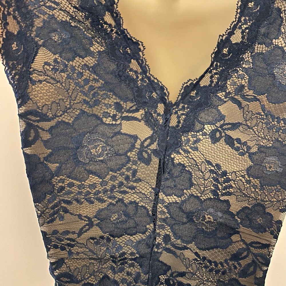 NWT La Perla Navy Blue Lace Bodysuit - Picture 9 of 10